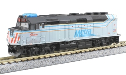 Kato 176-CHICAGO - N - Diesellok EMD F40PH City of Chicago, Metra, Ep. VI